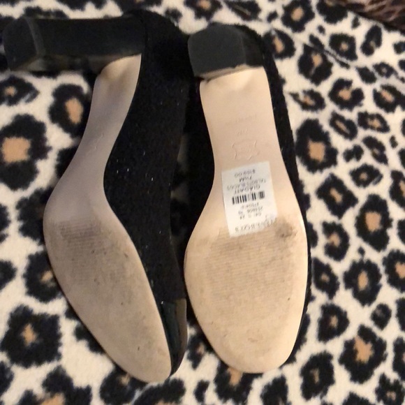 Talbots Black Sparkle Fabric Pumps - Picture 3 of 3